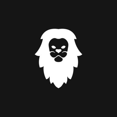 Soyut aslan vektör logosu konsepti. Anahtar fikirler iş ve tasarımdır.