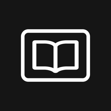 Dergi ikonu vektörü, dergi ve gazete sembolü