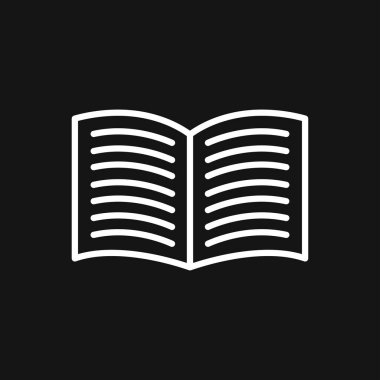 Dergi ikonu vektörü, dergi ve gazete sembolü