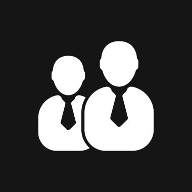 Tanışma ikonu. Yönetim ve İnsan Kaynakları Simgeleri