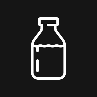 Taze doğal gıda tasarımı için süt ikonu ürünleri ve sembolleri