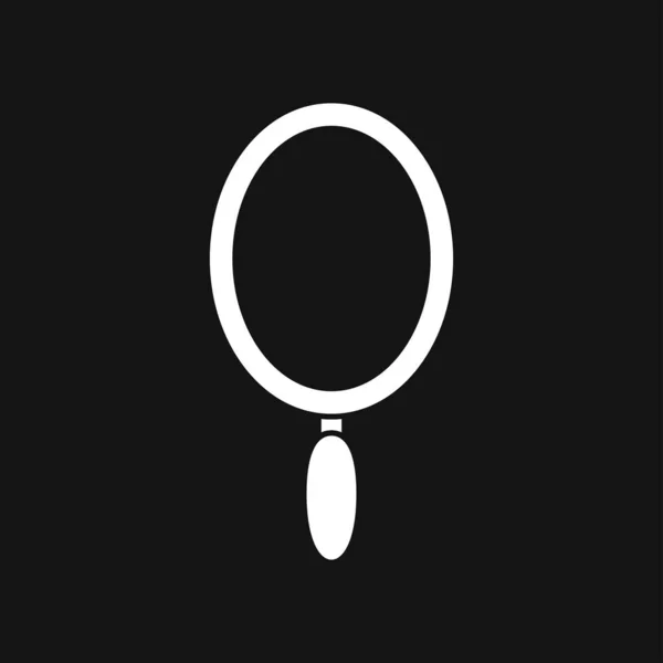 Icône Miroir Isolé Arrière Plan Conception Pour Bannière Badge Logo — Image vectorielle
