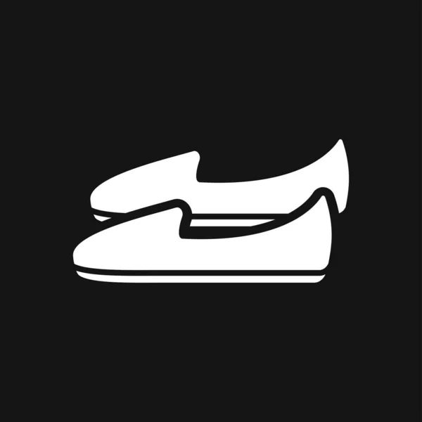 Icône Mocassin Chaussures Symbole Illustration Vectorielle Stock — Image vectorielle