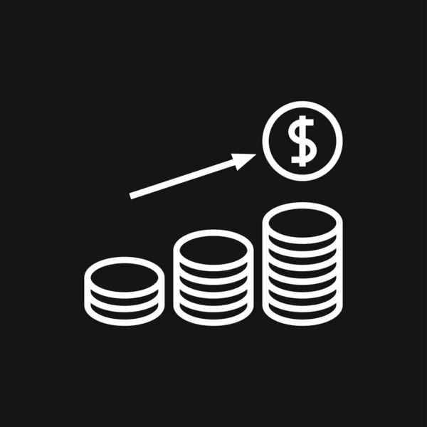 Icono Dinero Para Usar Interfaz Usuario Web Móvil Conjunto Elementos — Vector de stock