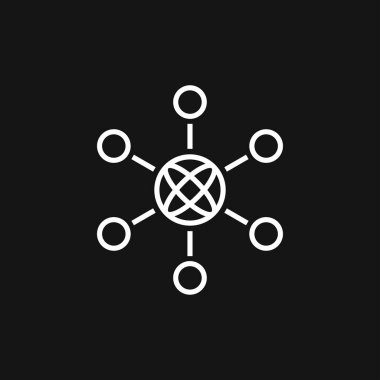 Ağ simgesi vektörü, hesaplama ve bilgisayar ağı sembolü