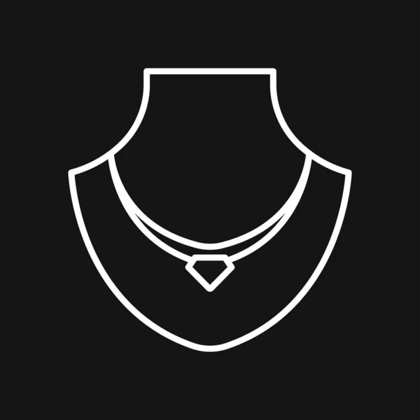 Icono Collares Signo Estilizado Collar Perlas Símbolo Identidad Para Empresas — Archivo Imágenes Vectoriales