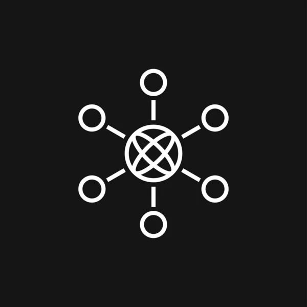 Символ Піктограми Мережі Обчислювальної Техніки Комп Ютерної Мережі — стоковий вектор