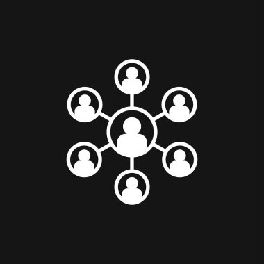 Ağ simgesi vektörü, hesaplama ve bilgisayar ağı sembolü