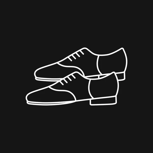 Icône Oxford Oxford Chaussures Plat Vecteur Symbole — Image vectorielle