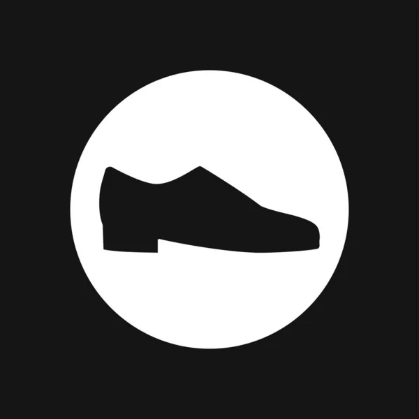 Icône Oxford Oxford Chaussures Plat Vecteur Symbole — Image vectorielle