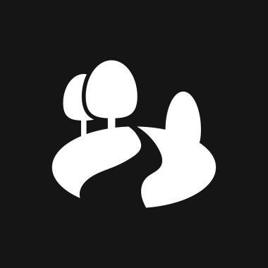 Park vektör simgesi arka planda izole edildi. Ekoloji işareti