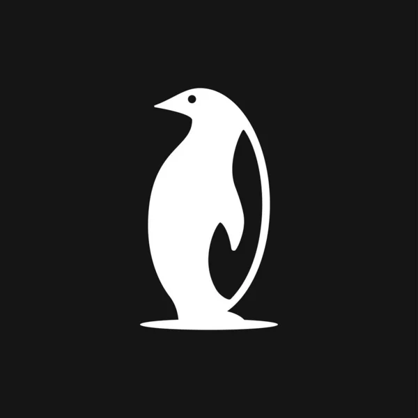 Pinguin Symbol Abstrakte Vögel Auf Weißem Hintergrund — Stockvektor