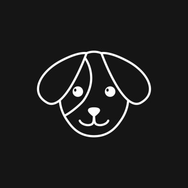 Yavru köpek ikonu. Köpek sembolü. Tasarım için vektör ögesi