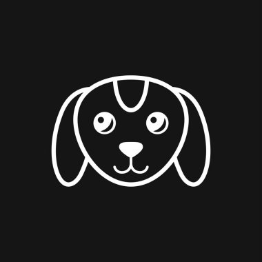 Yavru köpek ikonu. Köpek sembolü. Tasarım için vektör ögesi