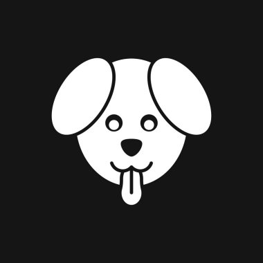 Yavru köpek ikonu. Köpek sembolü. Tasarım için vektör ögesi