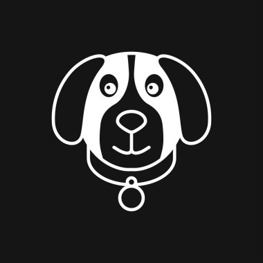 Yavru köpek ikonu. Köpek sembolü. Tasarım için vektör ögesi