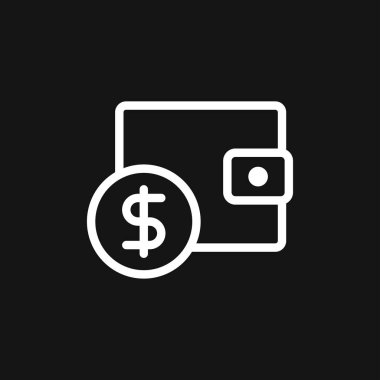 Çanta vektör ikonu. Web sitenizin tasarımı için cüzdan sembolü, logo