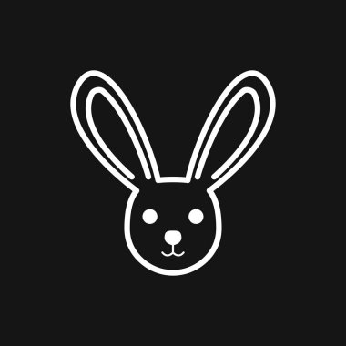 Rabbit icon vector, design on background, Rabbit Logo for your design. Animal.