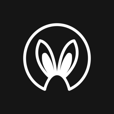 Rabbit icon vector, design on background, Rabbit Logo for your design. Animal.