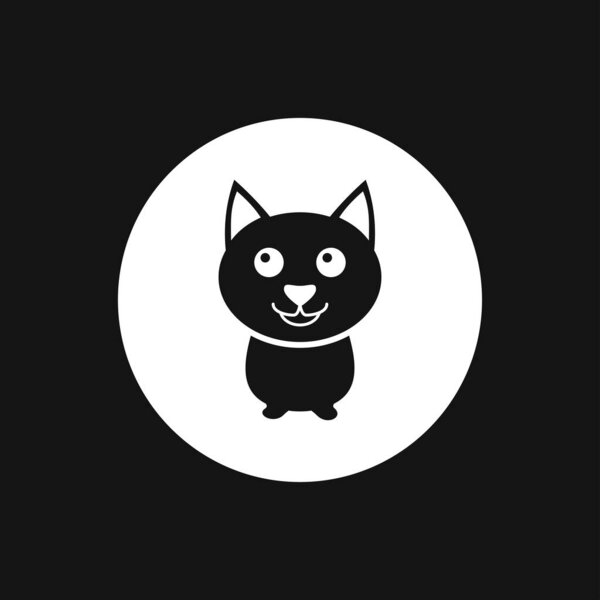 Значок щенка. Символ собаки. Векторный элемент для дизайна
