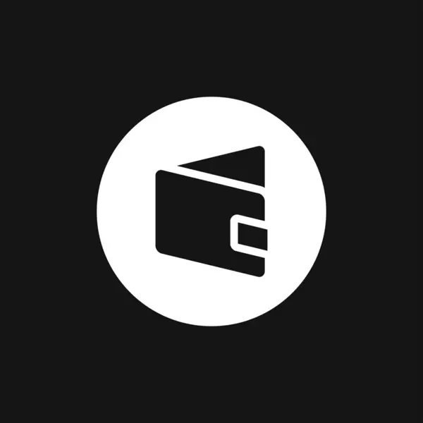 Icono Vector Monedero Símbolo Billetera Para Diseño Sitio Web Logotipo — Vector de stock