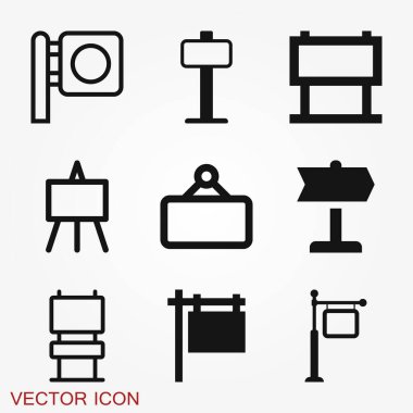 İmza simgesi. Tabela düz sembol. Görüntü izole vektör işareti