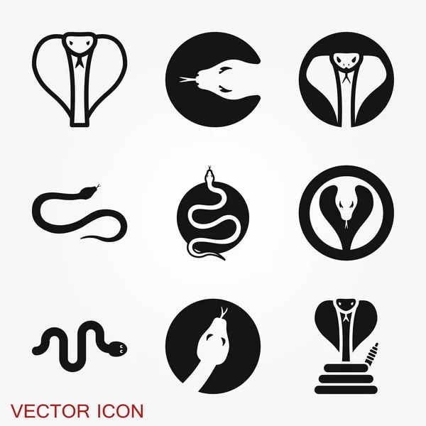 Orm Ikon Djur Symbol Isolerad Bakgrunden — Stock vektor