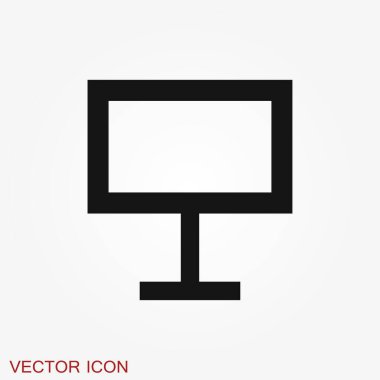 İmza simgesi. Tabela düz sembol. Görüntü izole vektör işareti