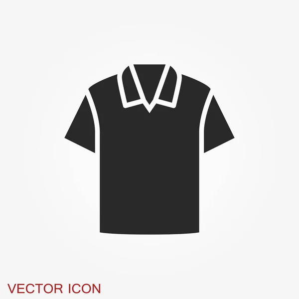 Ícone Camisa Símbolo Vetorial Isolado Fundo — Vetor de Stock