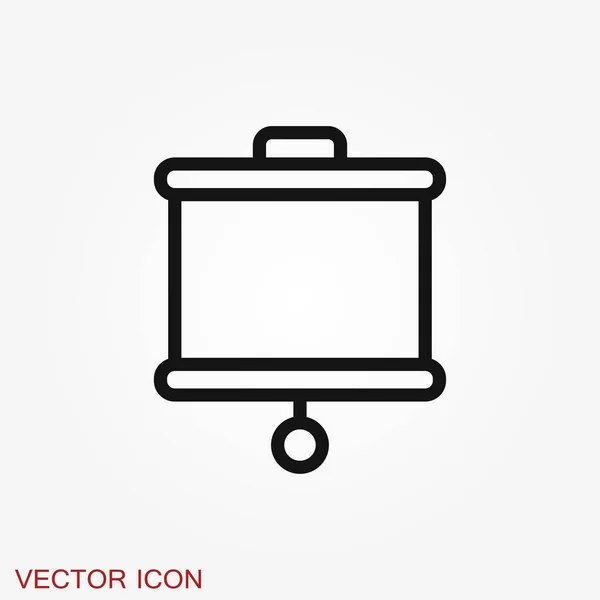 Icono Señalización Letrero Símbolo Plano Ilustración Signo Vectorial Aislado — Vector de stock