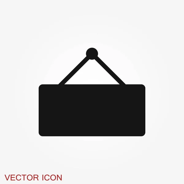 Jelzés Ikon Jelzőtábla Sík Szimbólum Illusztrációs Izolált Vektorjel — Stock Vector