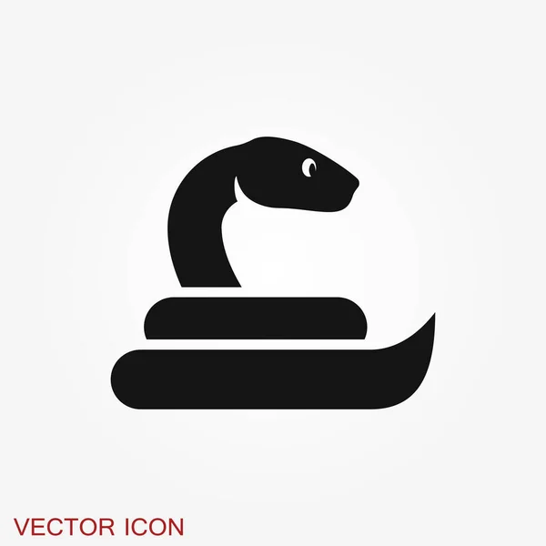 Schlangensymbol Tiersymbol Isoliert Auf Dem Hintergrund — Stockvektor