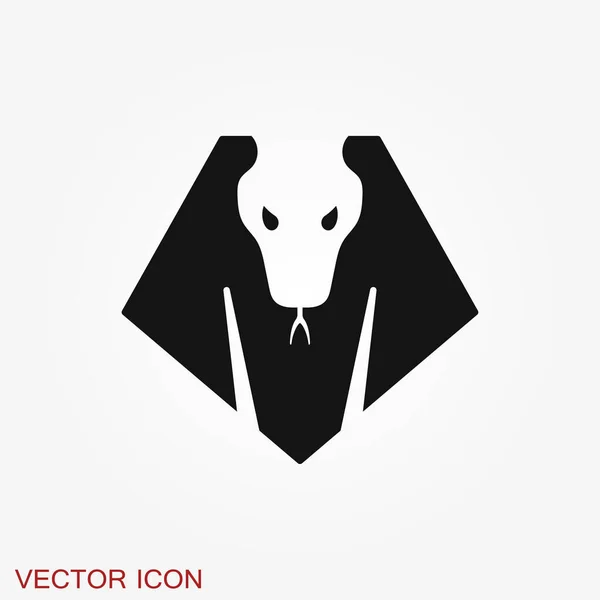 Snake Icon Animal Symbol Isolated Background — Stock Vector