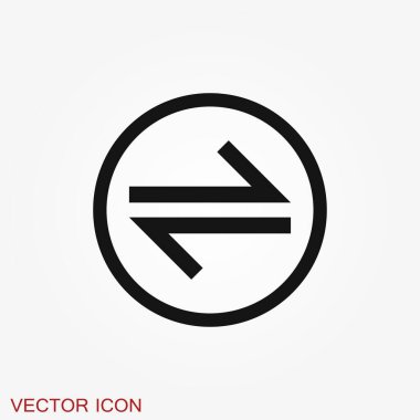 Aktarım simgesi. Para simgesi arkaplanda izole edildi.