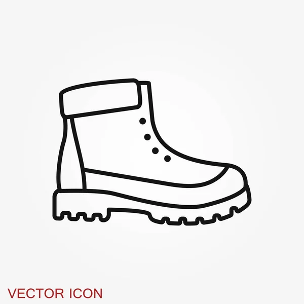 Значок Тимберленда Минималистская Векторная Иллюстрация Унисекс Современной Обуви Заднем Плане — стоковый вектор