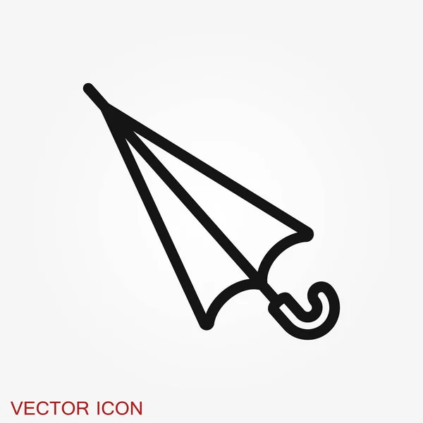 Icône Parapluie Symbole Météo Isolé Sur Fond — Image vectorielle