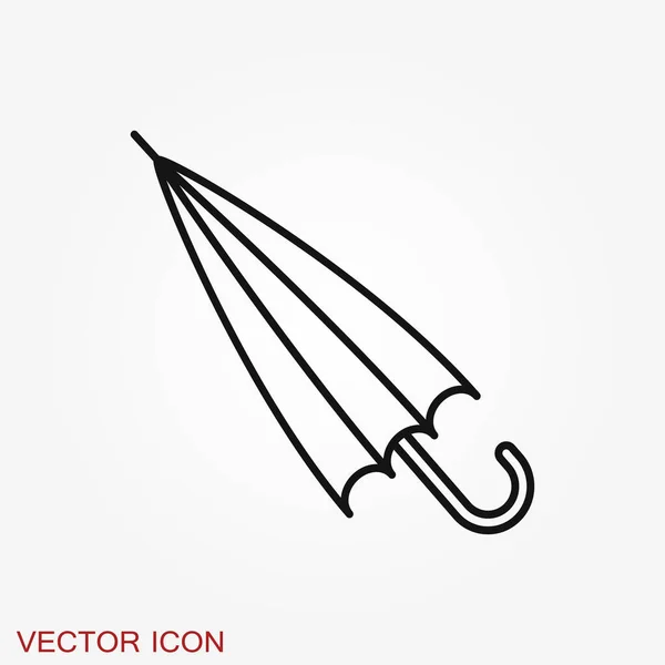 Esernyő Ikon Háttérben Elszigetelt Időjárási Szimbólum — Stock Vector