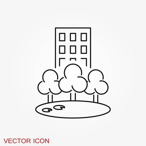 Urban Icon City Symbol Isolated Background — Stock Vector