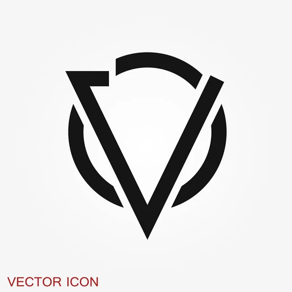 Icono Victoria Símbolo Ganador Aislado Sobre Fondo — Vector de stock