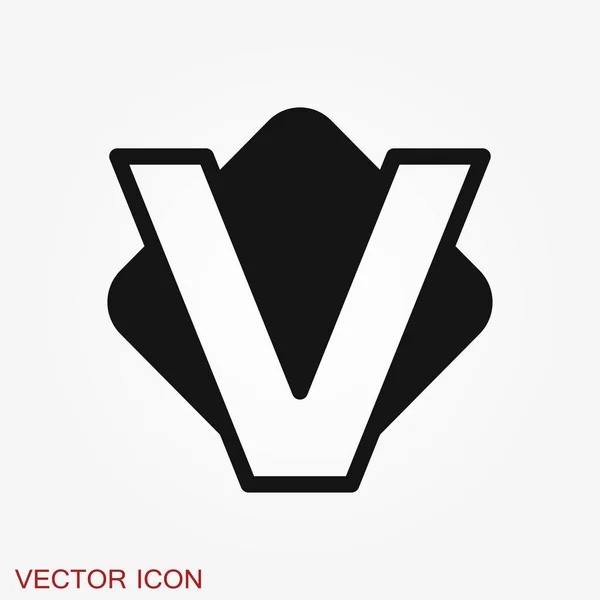 Icono Victoria Símbolo Ganador Aislado Sobre Fondo — Vector de stock