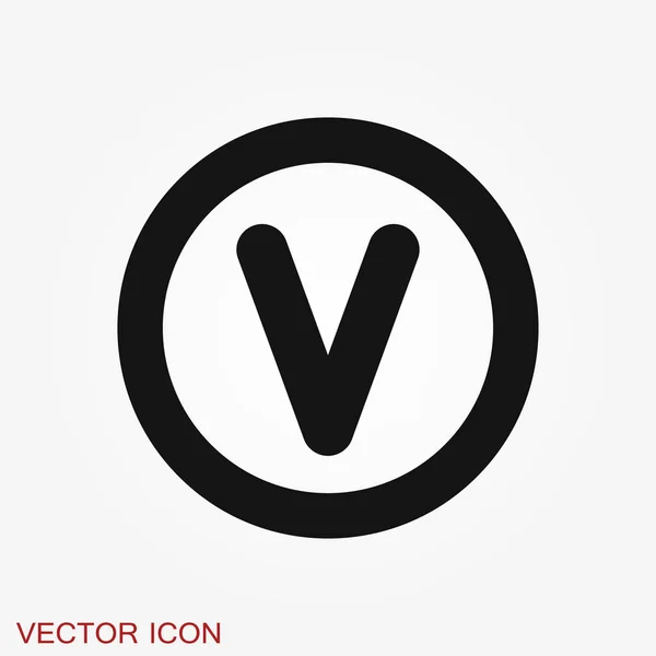 Icono Victoria Símbolo Ganador Aislado Sobre Fondo — Vector de stock