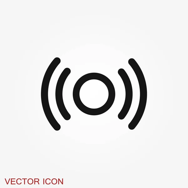 Icône Wifi Symbole Connexions Informatiques Réseau Isolé Arrière Plan — Image vectorielle