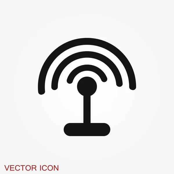 Wifi Symbol Symbol Für Computer Und Netzwerkverbindungen Isoliert Hintergrund — Stockvektor