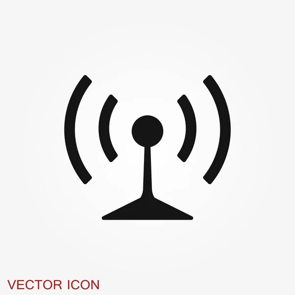 Wifi Symbol Symbol Für Computer Und Netzwerkverbindungen Isoliert Hintergrund — Stockvektor