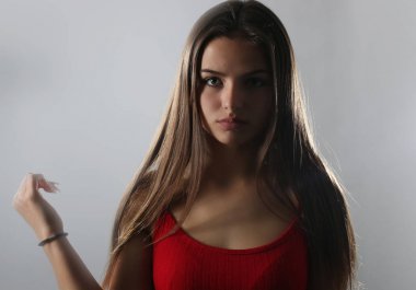 güzel genç kız poz