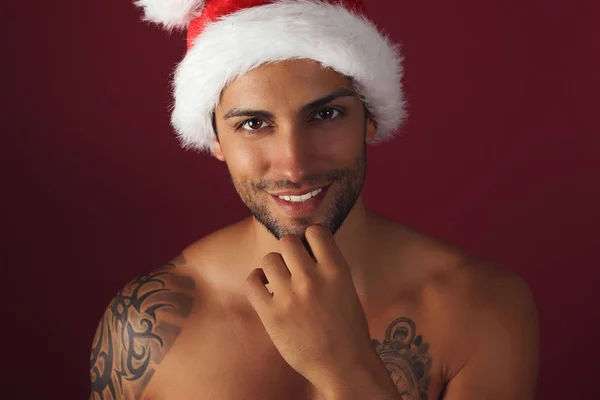 Sexy jeune Père Noël — Photo