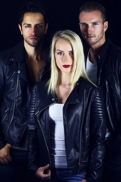 Book cover for vampire novel . three attractive vampires — Stock Photo, Image