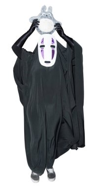 Siyah peçe içinde bir kadın