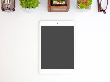 iPad haberi stok fotoğraf | Mockup tablet | iPad Mini | Web sitesi Mockup