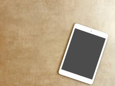 iPad haberi stok fotoğraf | Mockup tablet | iPad Mini | Web sitesi Mockup